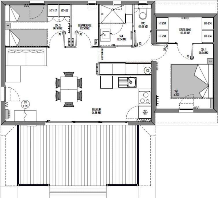 Chalet A Louer - 52M2 - Landes 圣茹尔德马朗讷 外观 照片